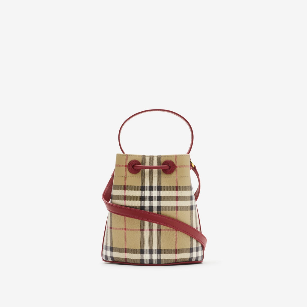 Mini Check Bucket Bag