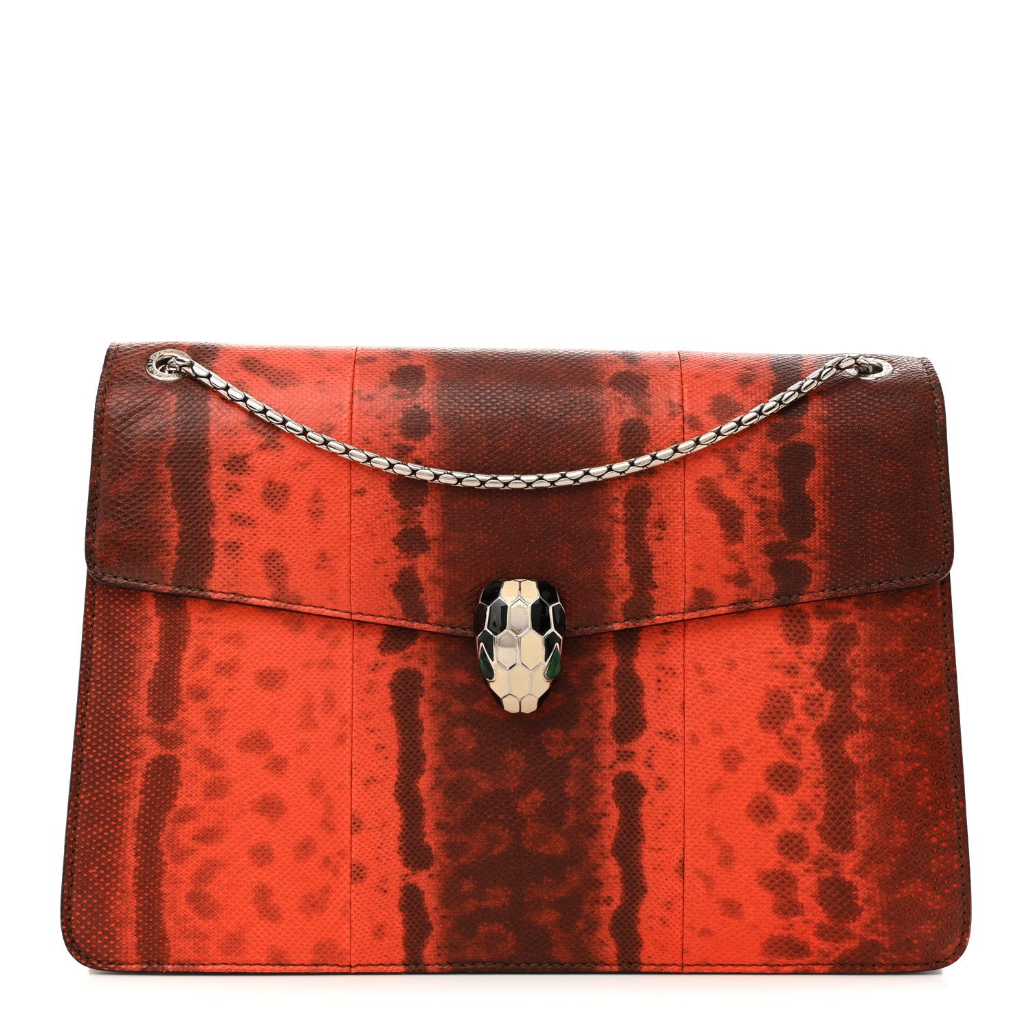 Karung Serpenti Forever Large Shoulder Bag Red