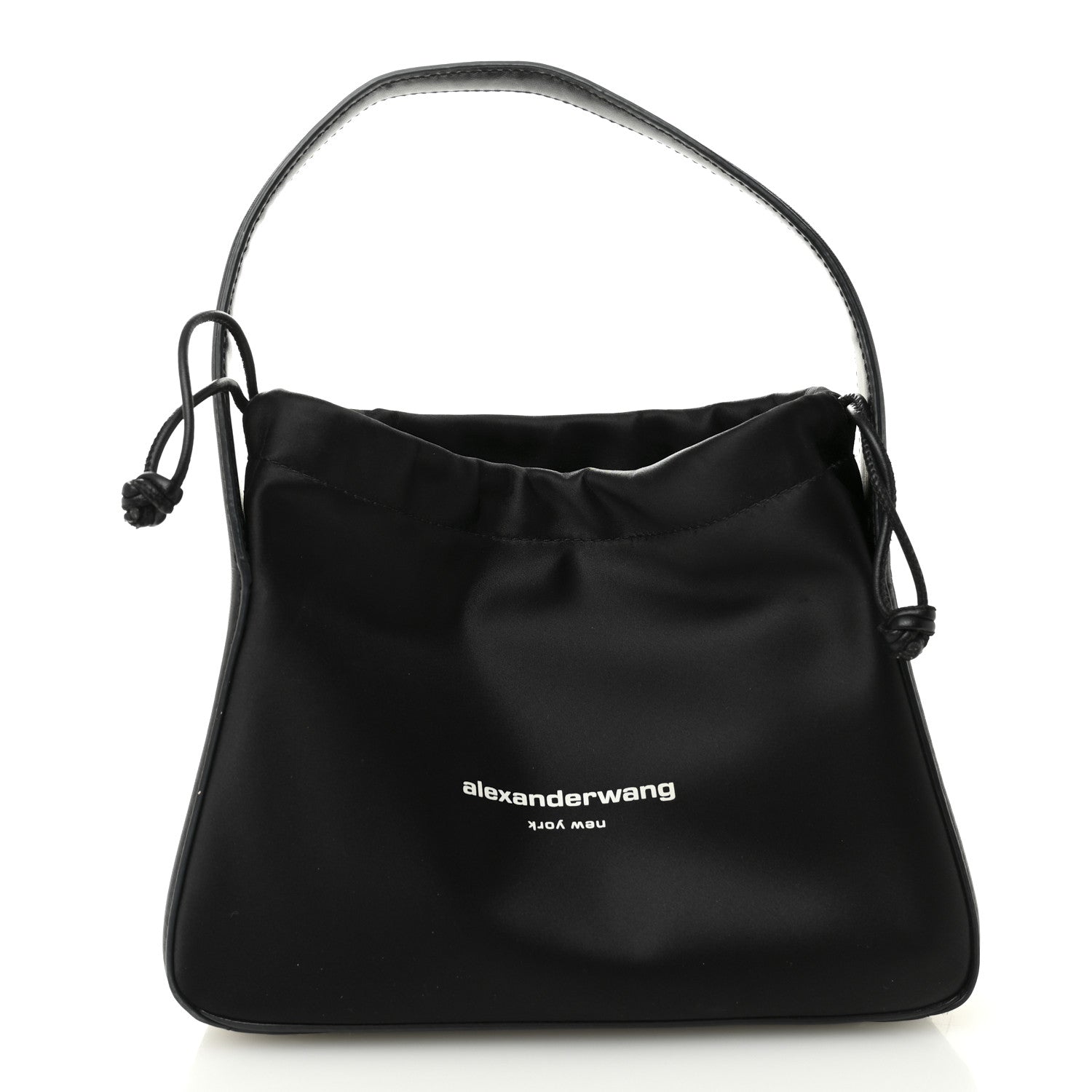 Lambskin Nylon Small Ryan Bag Black