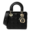 Lambskin Cannage Small My ABCDior Lady Dior Black