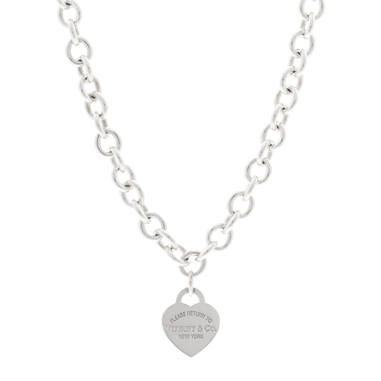 Sterling Silver Return to Tiffany Heart Tag Pendant Necklace