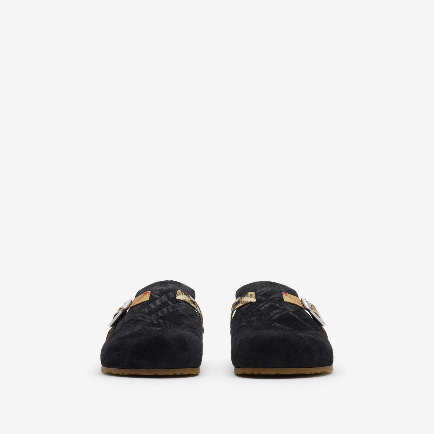 Check Suede Urchin Clogs