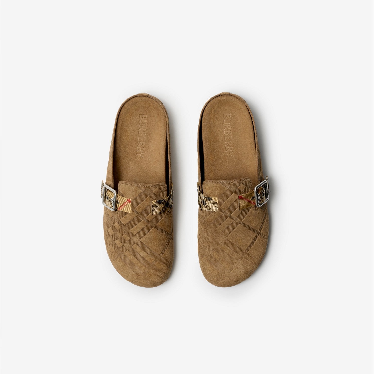 Check Suede Urchin Clogs