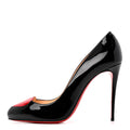 Patent Doracora 100 Pumps 39.5 Black Red