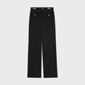 CELINE pants with gourmettes IN DIAGONAL WOOL