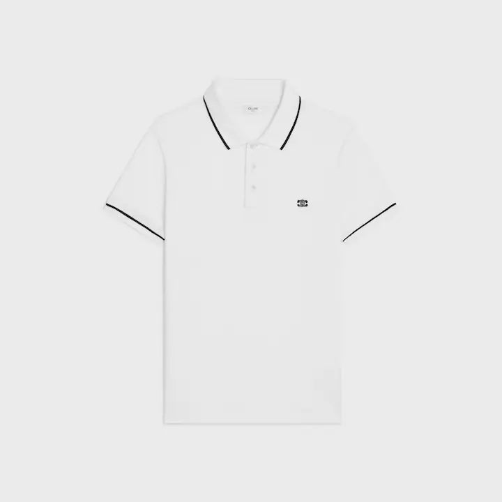 CELINE classic polo shirt in cotton piqué