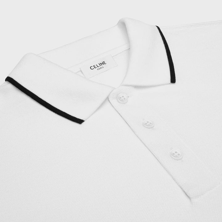 CELINE classic polo shirt in cotton piqué