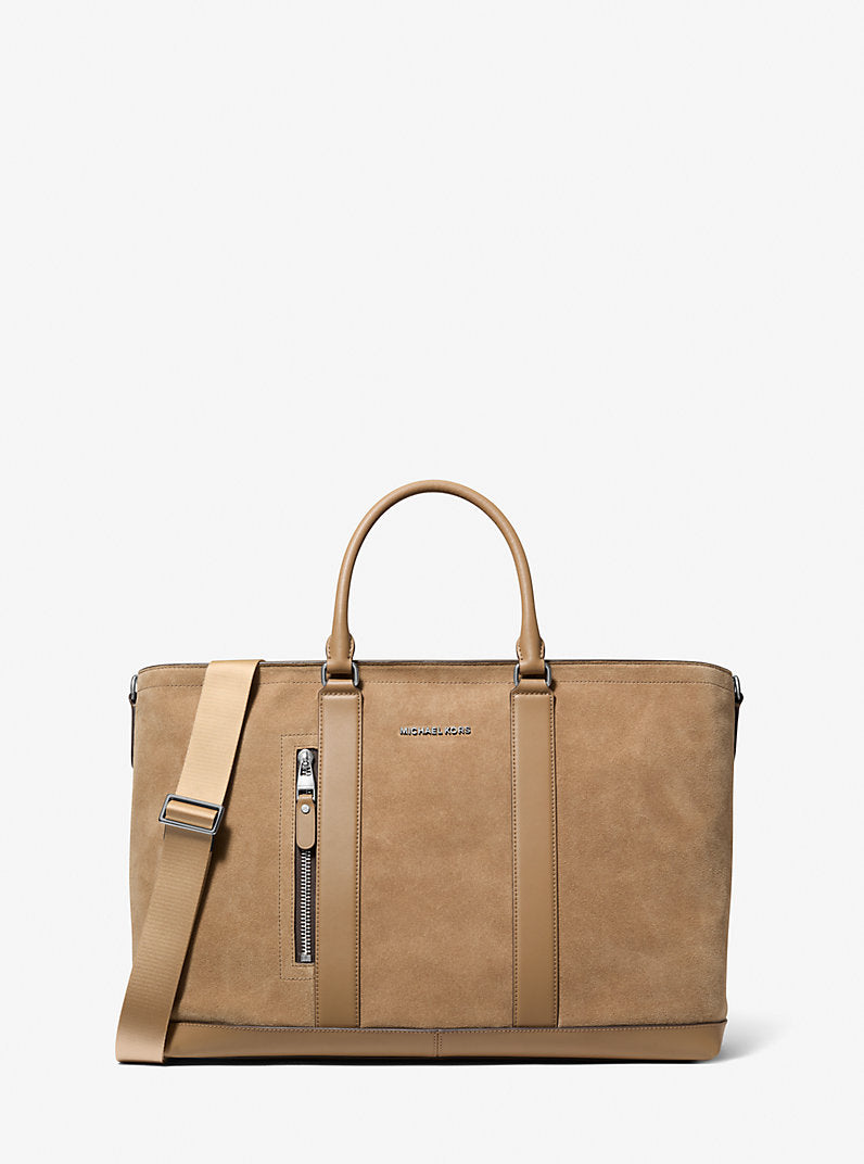 Michael Kors Mens Hudson Suede Tote Bag