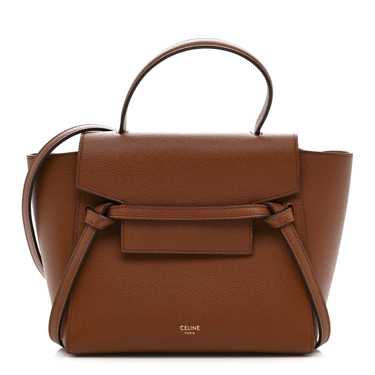 Grained Calfskin Nano Belt Bag Caramel