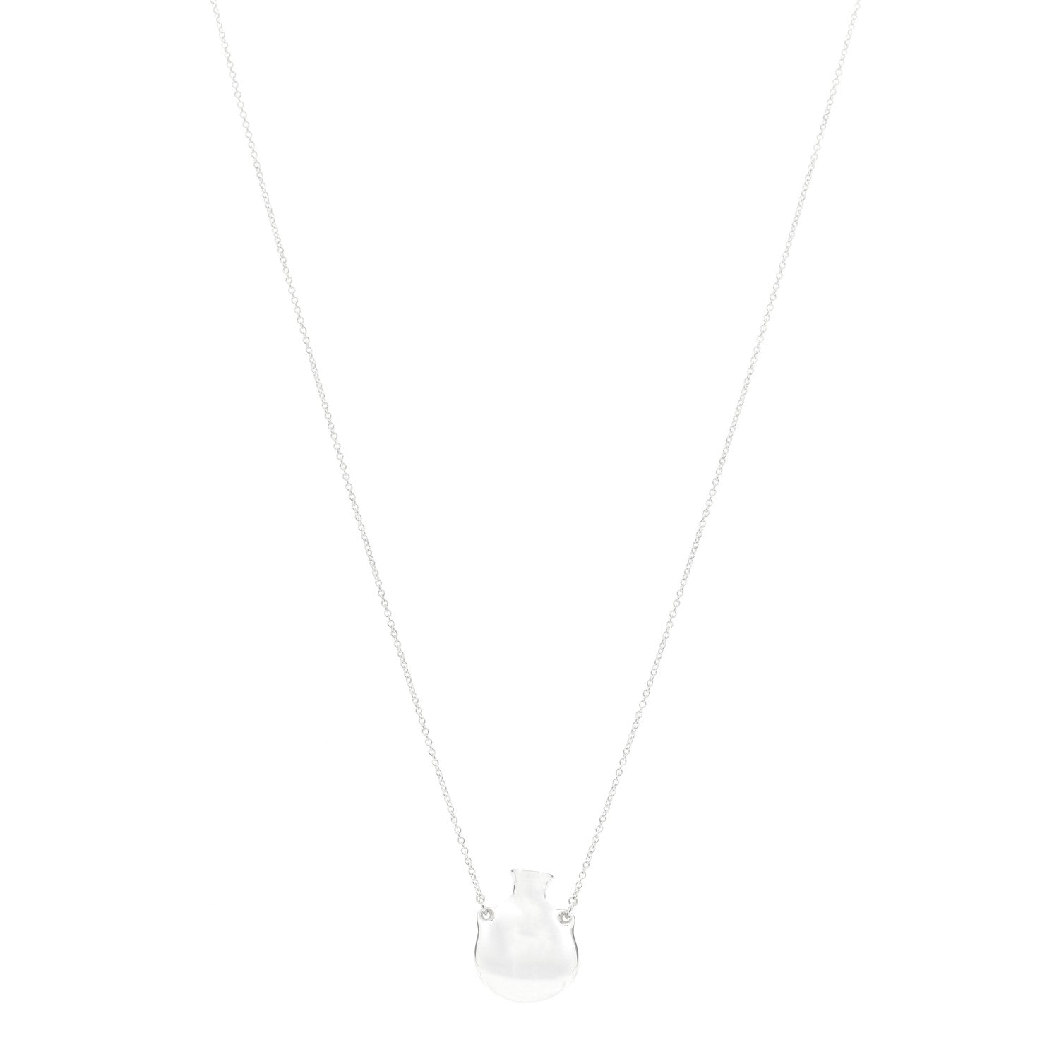 Sterling Silver Small Elsa Peretti Bottle Pendant Necklace