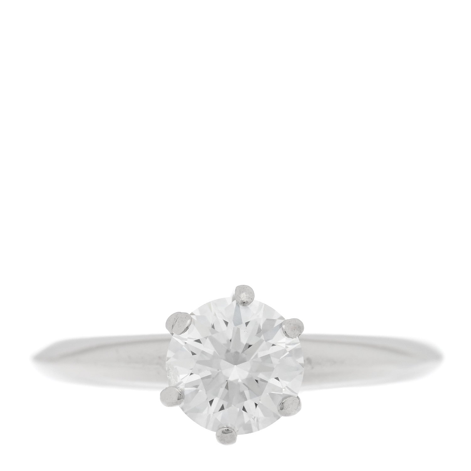 Platinum Diamond 1.01ct Solitaire Engagement Ring 53 6.25