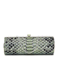 Swarovski Crystal Scales Minaudiere Clutch Blue Multicolor