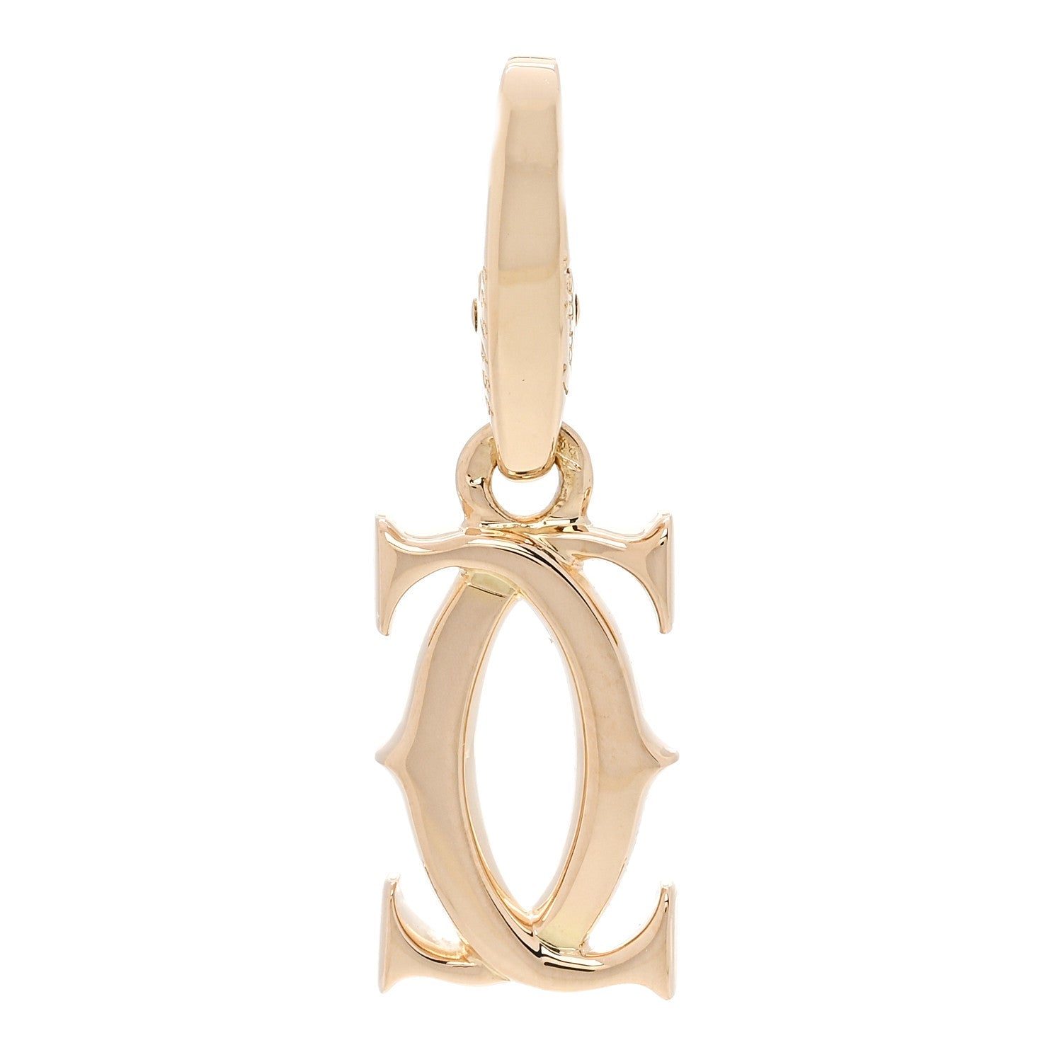 18K Yellow Gold Logo Charm