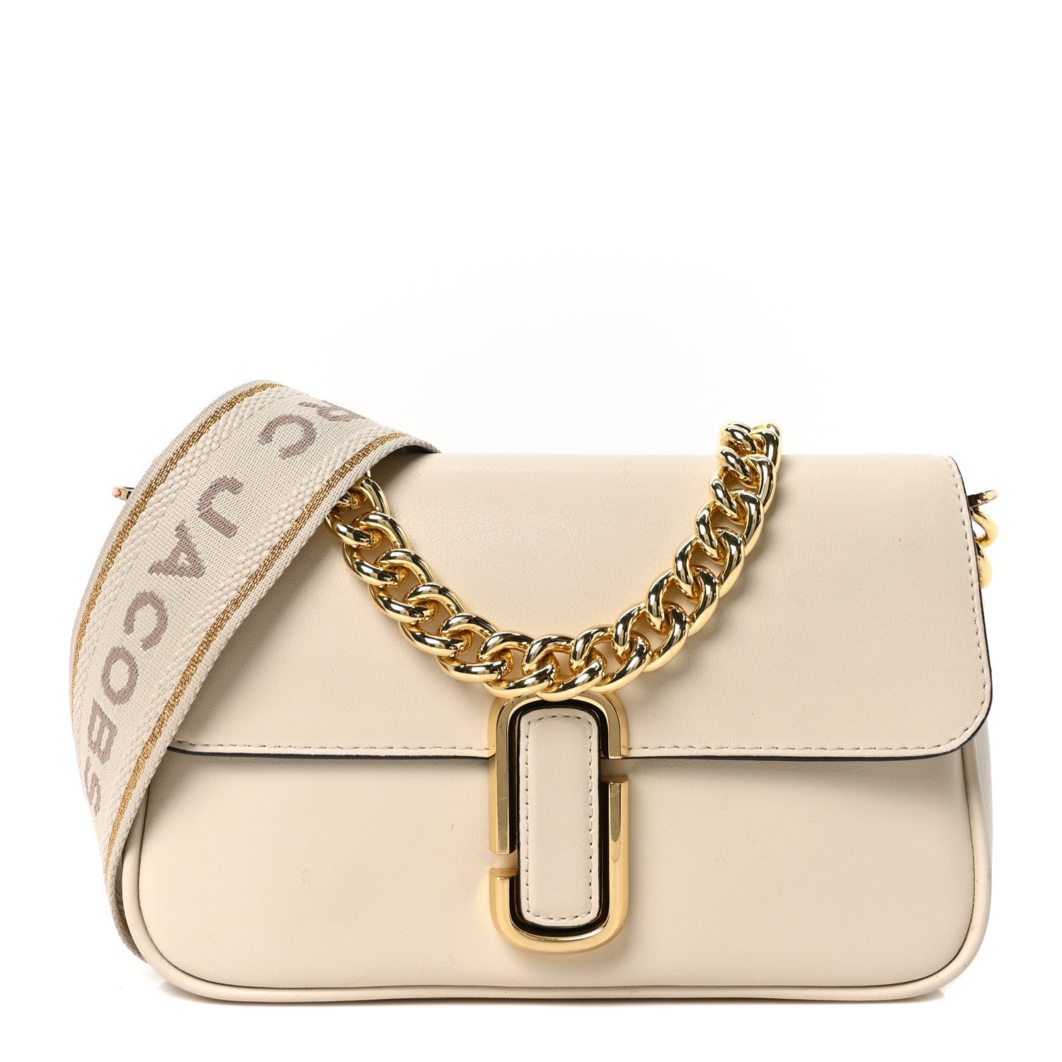 Calfskin The J Marc Shoulder Bag Cloud White