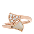 18K Rose Gold Diamond Mother of Pearl Divas' Dream Ring 49 5