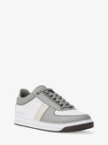 Michael Kors Mens Color-Block Leather Sneaker
