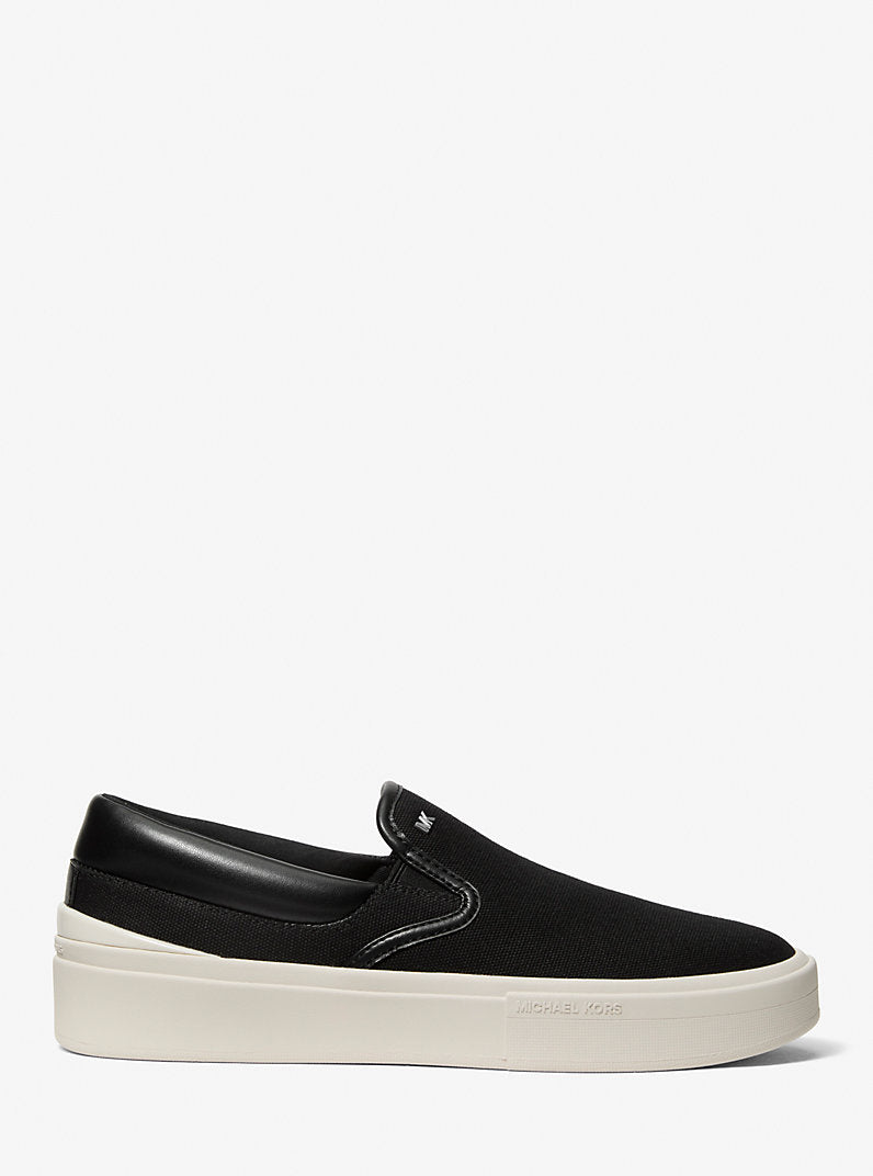 Michael Kors Mens Eddie Cotton Canvas Slip-On Sneaker