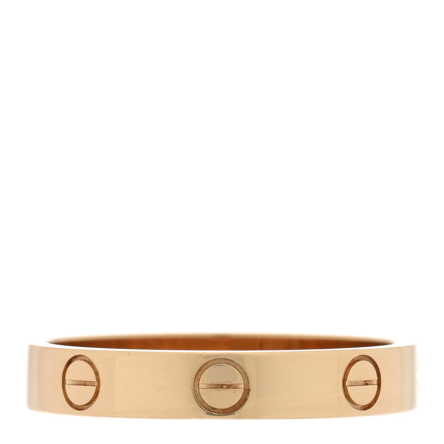 18K Yellow Gold 3.5mm LOVE Wedding Band Ring 58 8.5