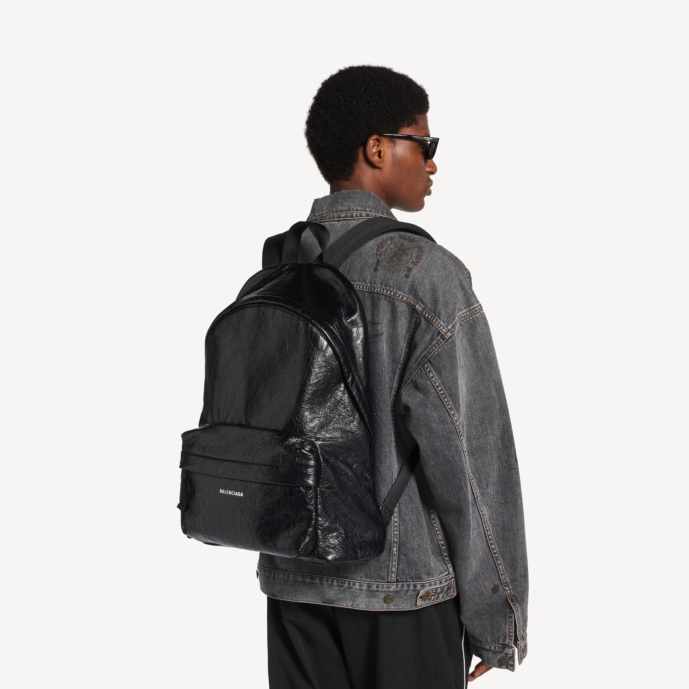 BALENCIAGA Men's Explorer Backpack in Black