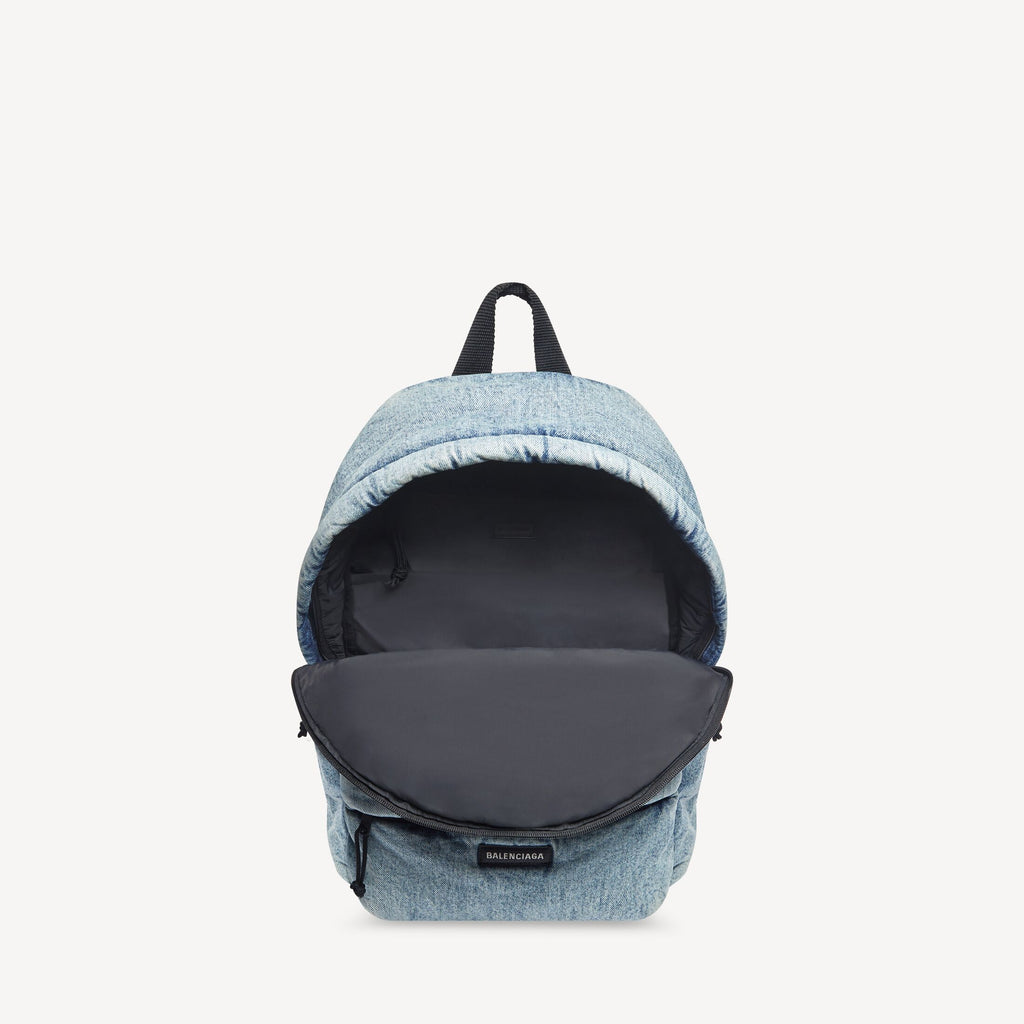 BALENCIAGA Men's Explorer Backpack in Faded Blue