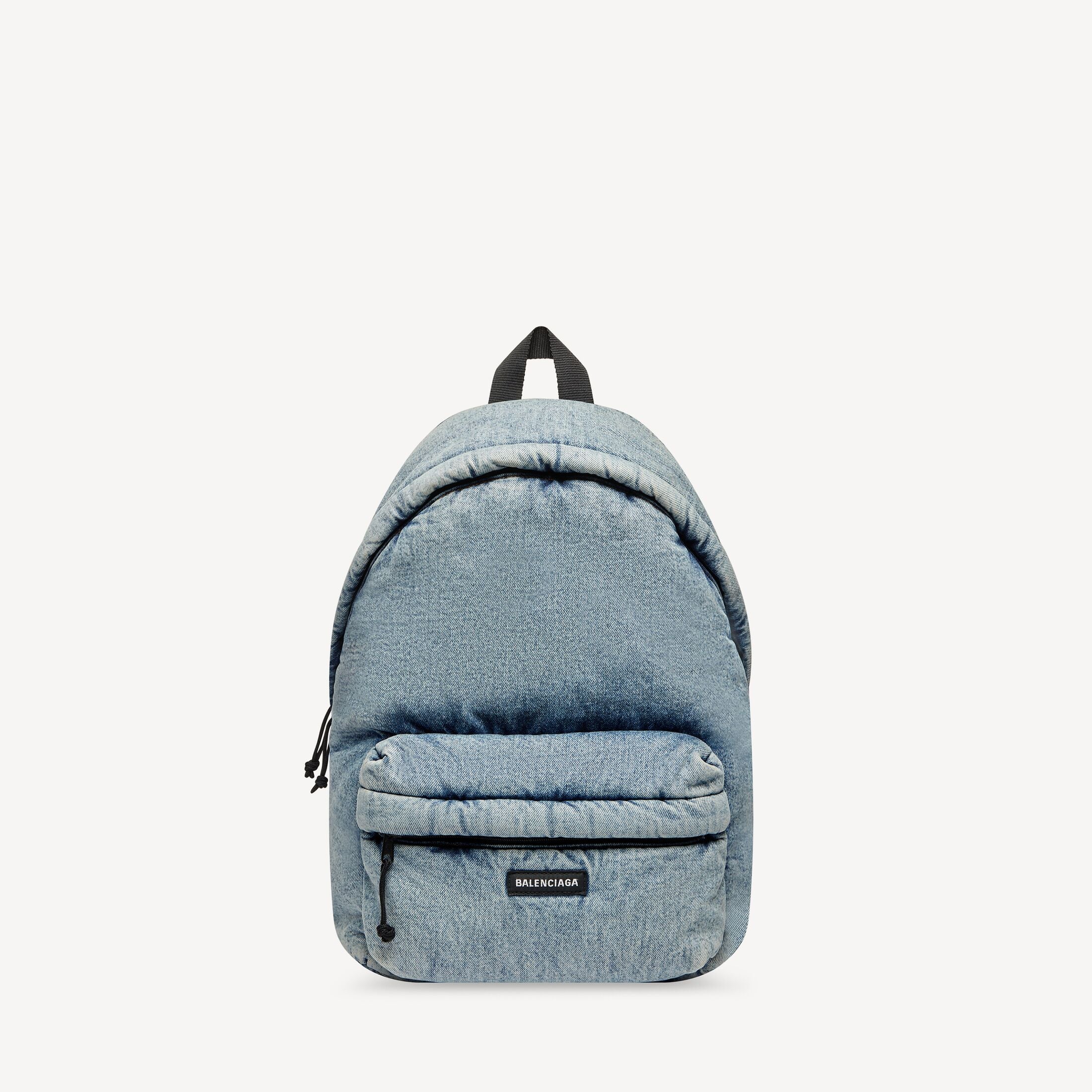 BALENCIAGA Men's Explorer Backpack in Faded Blue