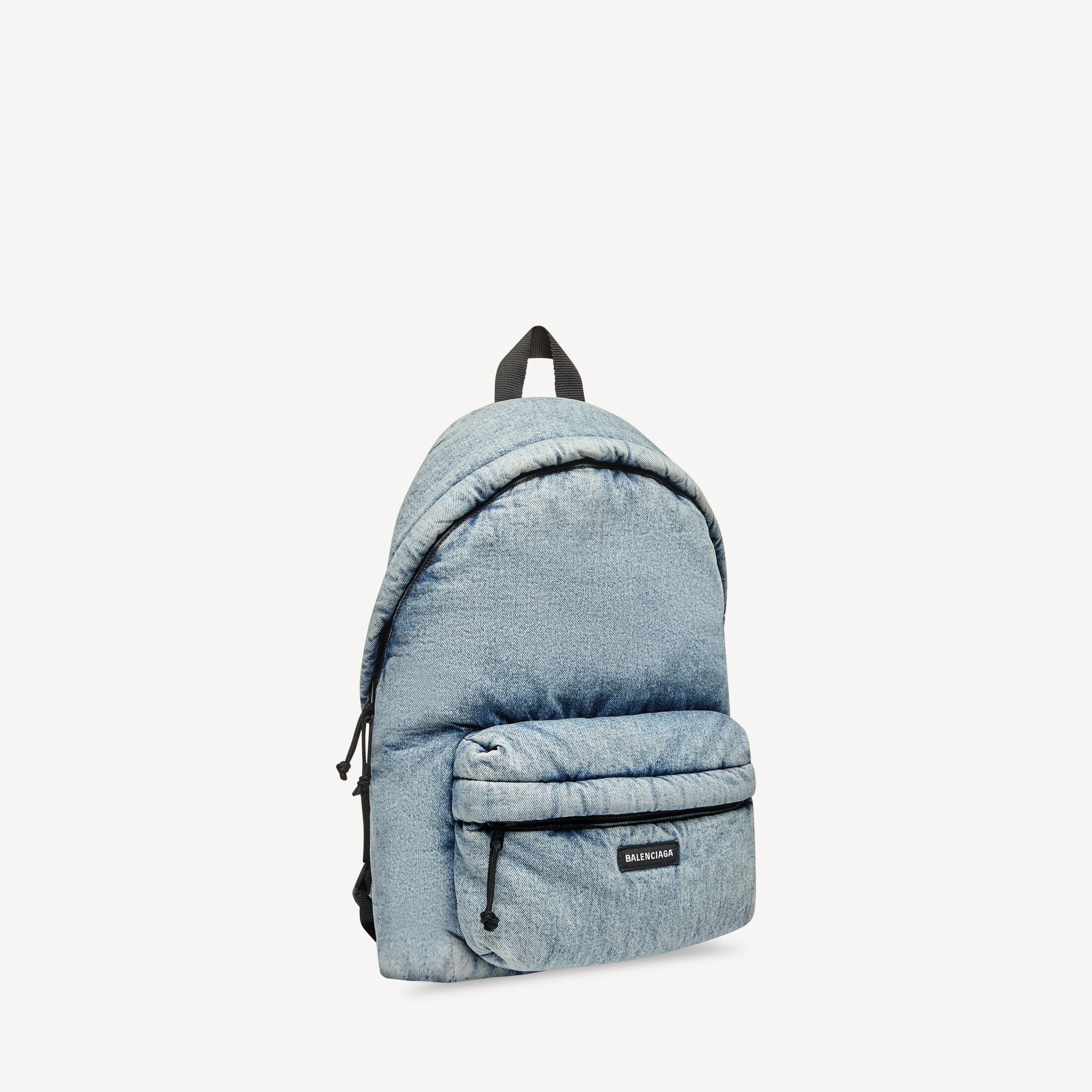 BALENCIAGA Men's Explorer Backpack in Faded Blue