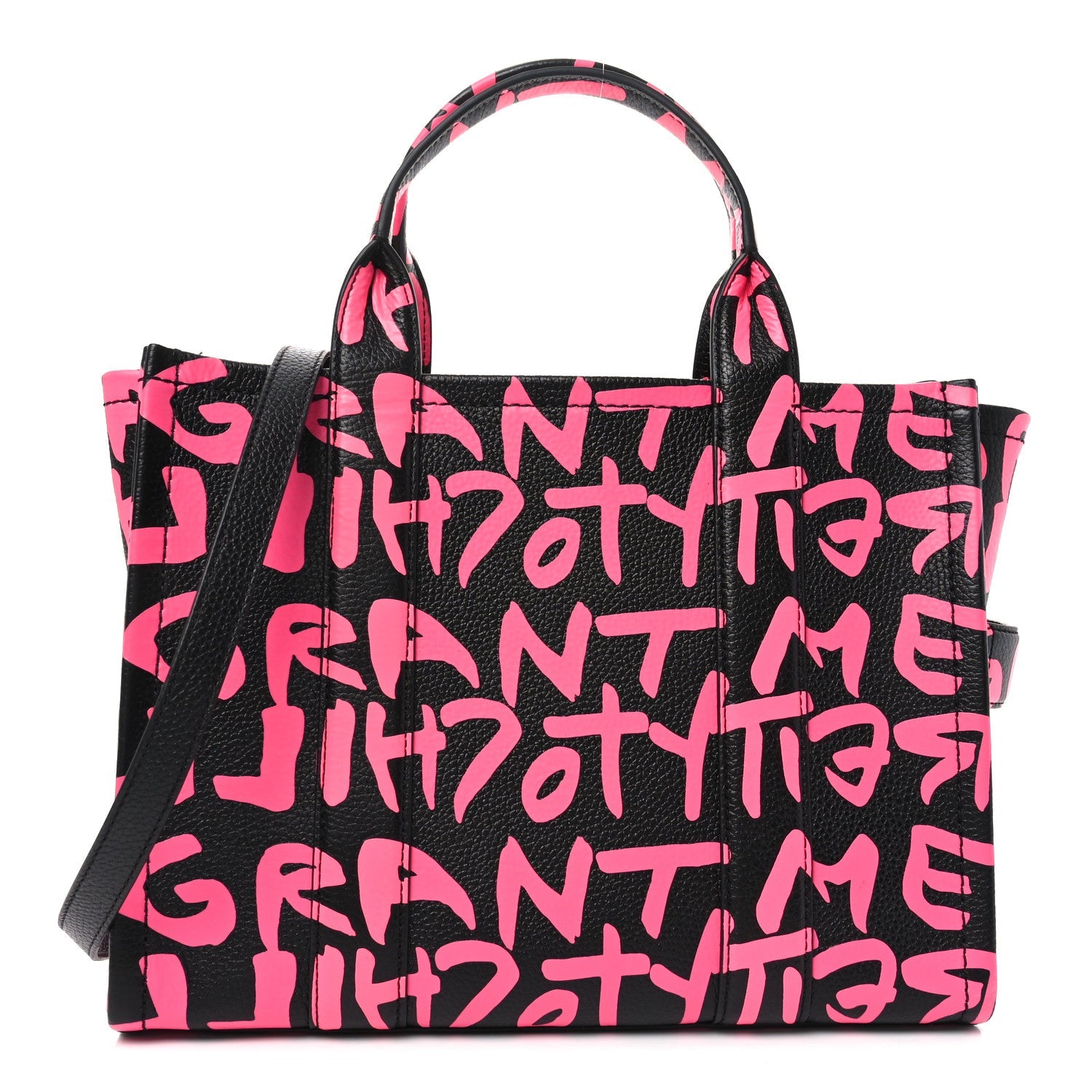 X STEPHEN SPROUSE Grained Calfskin Medium The Tote Bag Pink