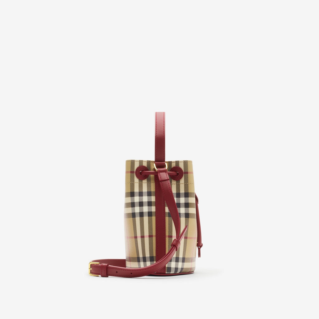 Mini Check Bucket Bag