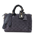 Suede Monogram Speedy P9 Bandouliere 40 Grey