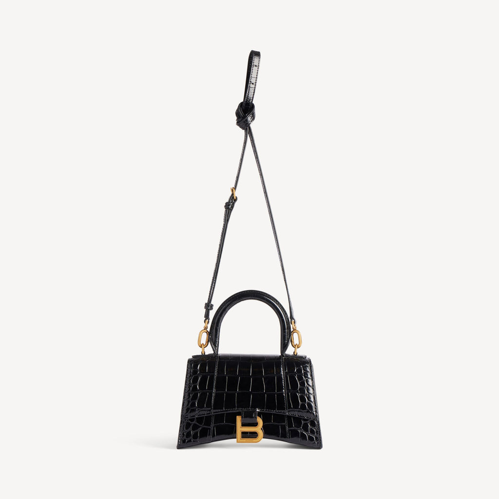 BALENCIAGA Women's Hourglass Handbag Xs in Black