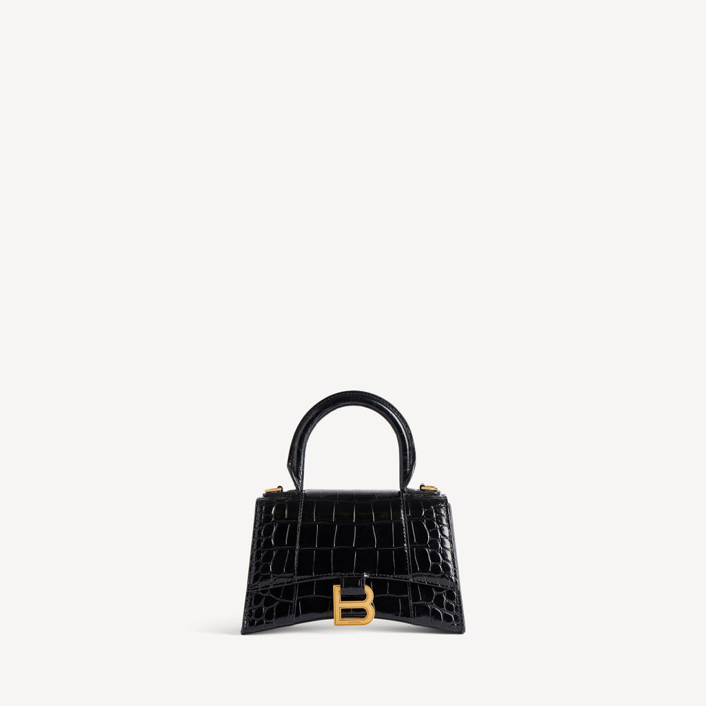 BALENCIAGA Women's Hourglass Handbag Xs in Black