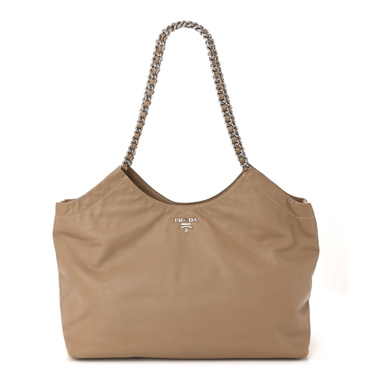 Soft Calf Chain Tote Sughero