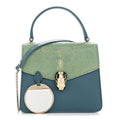 Calfskin Galuchat Serpenti Forever Crossbody Turquoise