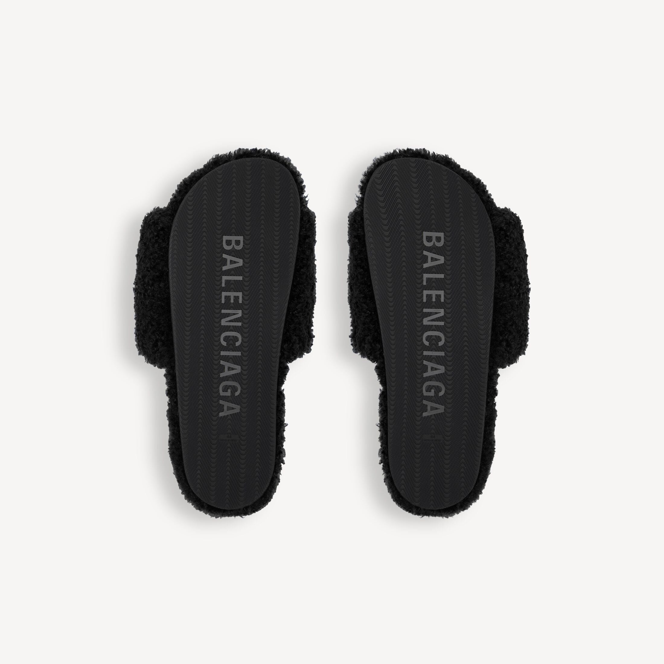 BALENCIAGA Men's Furry Open Mule