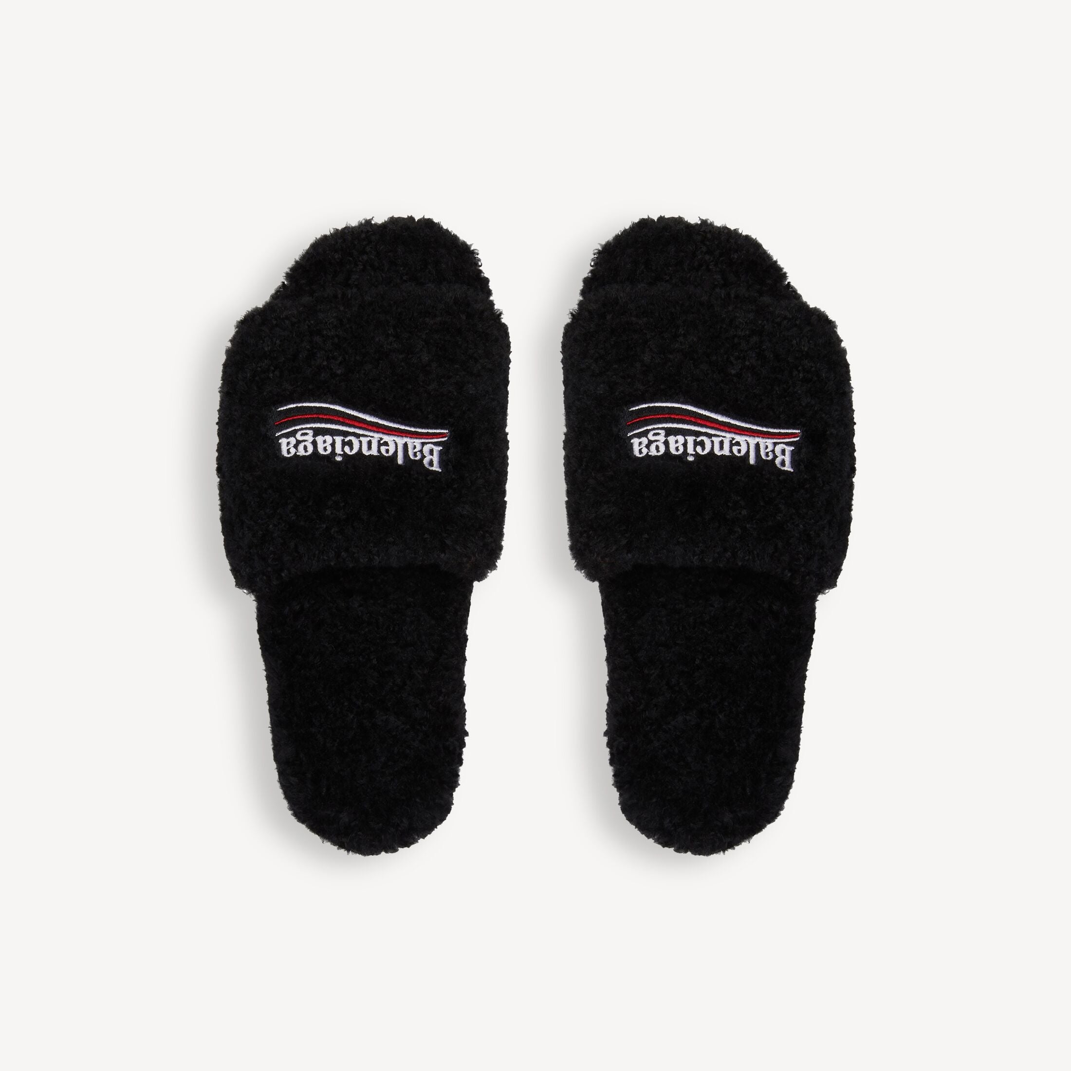 BALENCIAGA Men's Furry Open Mule