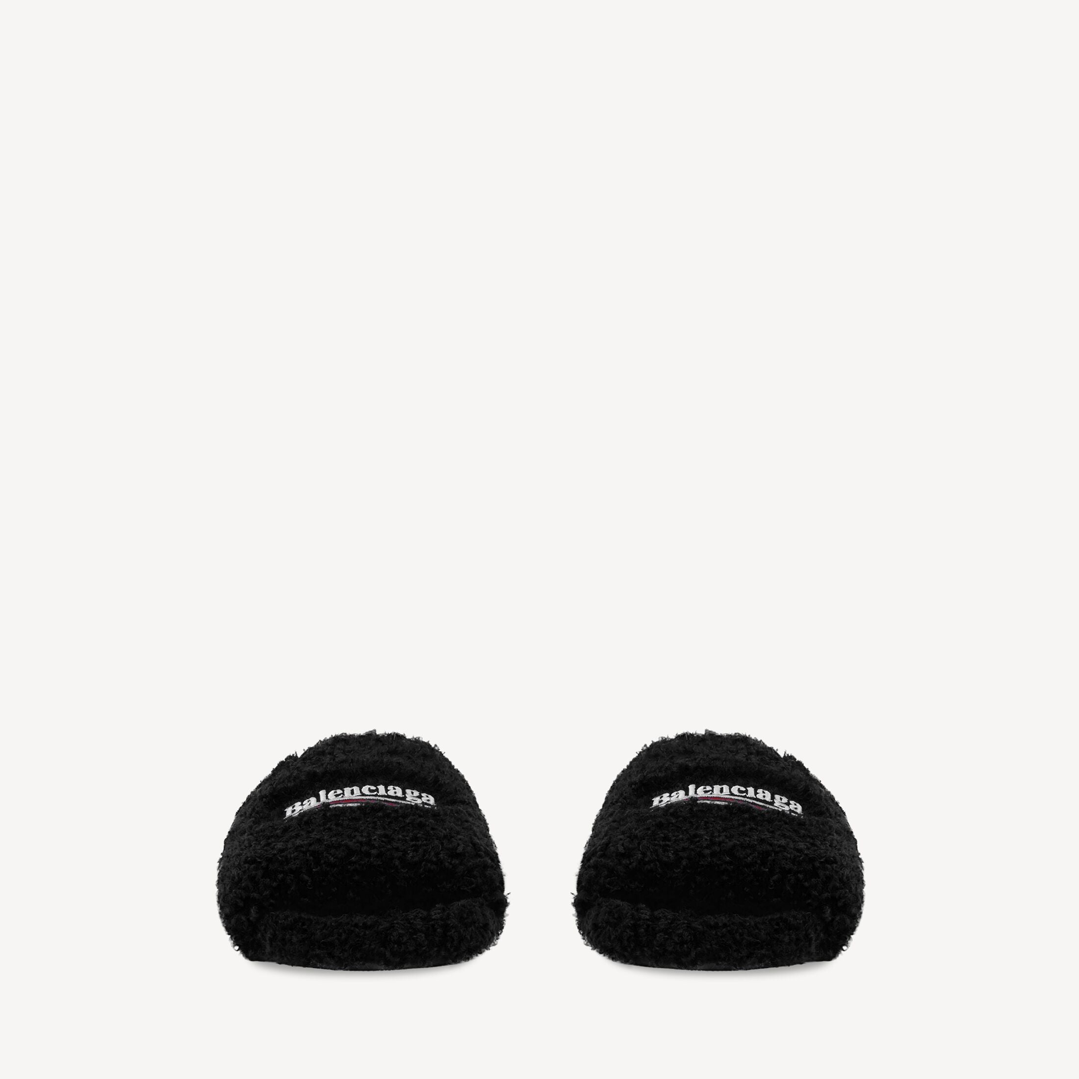 BALENCIAGA Men's Furry Open Mule