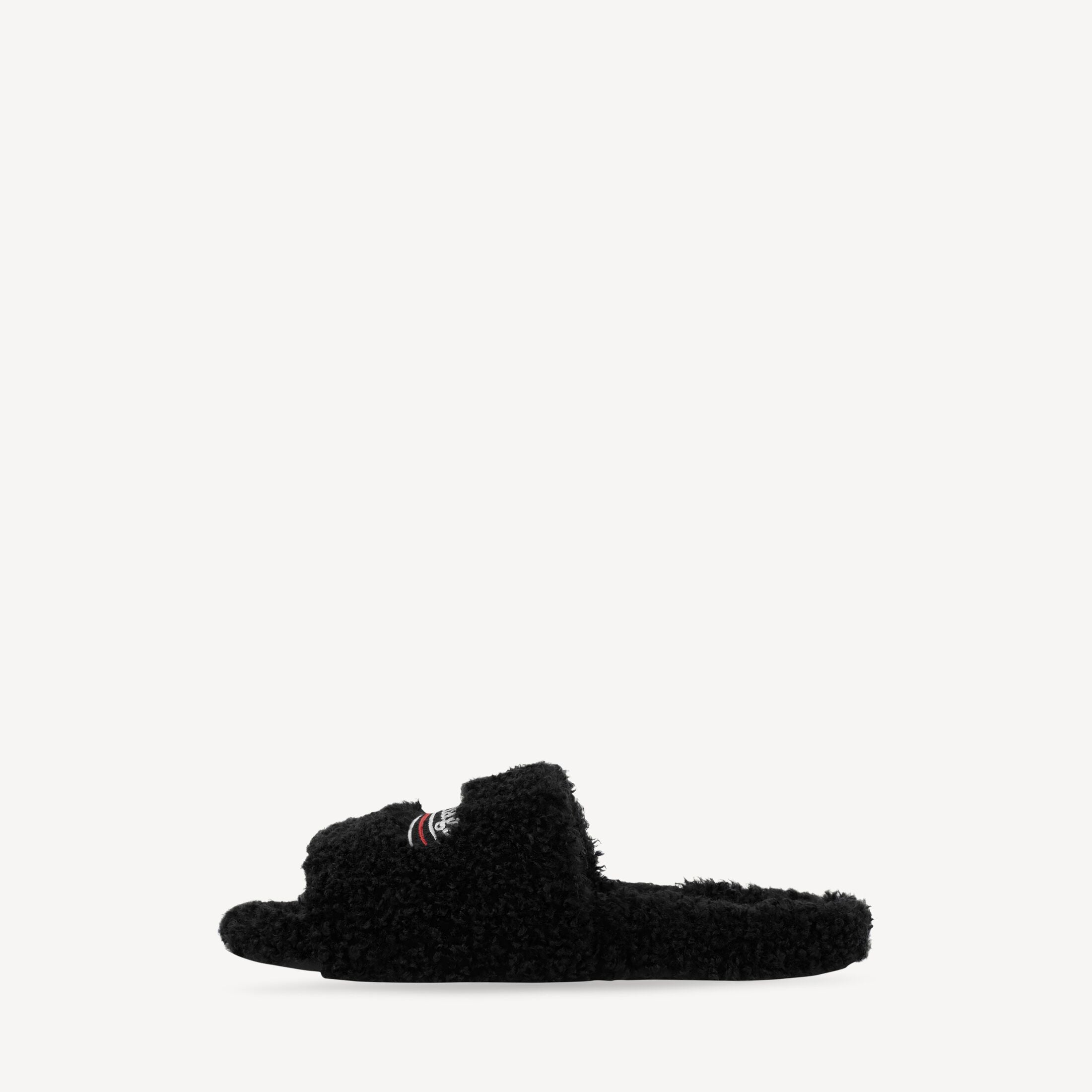BALENCIAGA Men's Furry Open Mule