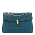 Calfskin Serpenti Forever Shoulder Bag Emerald Green
