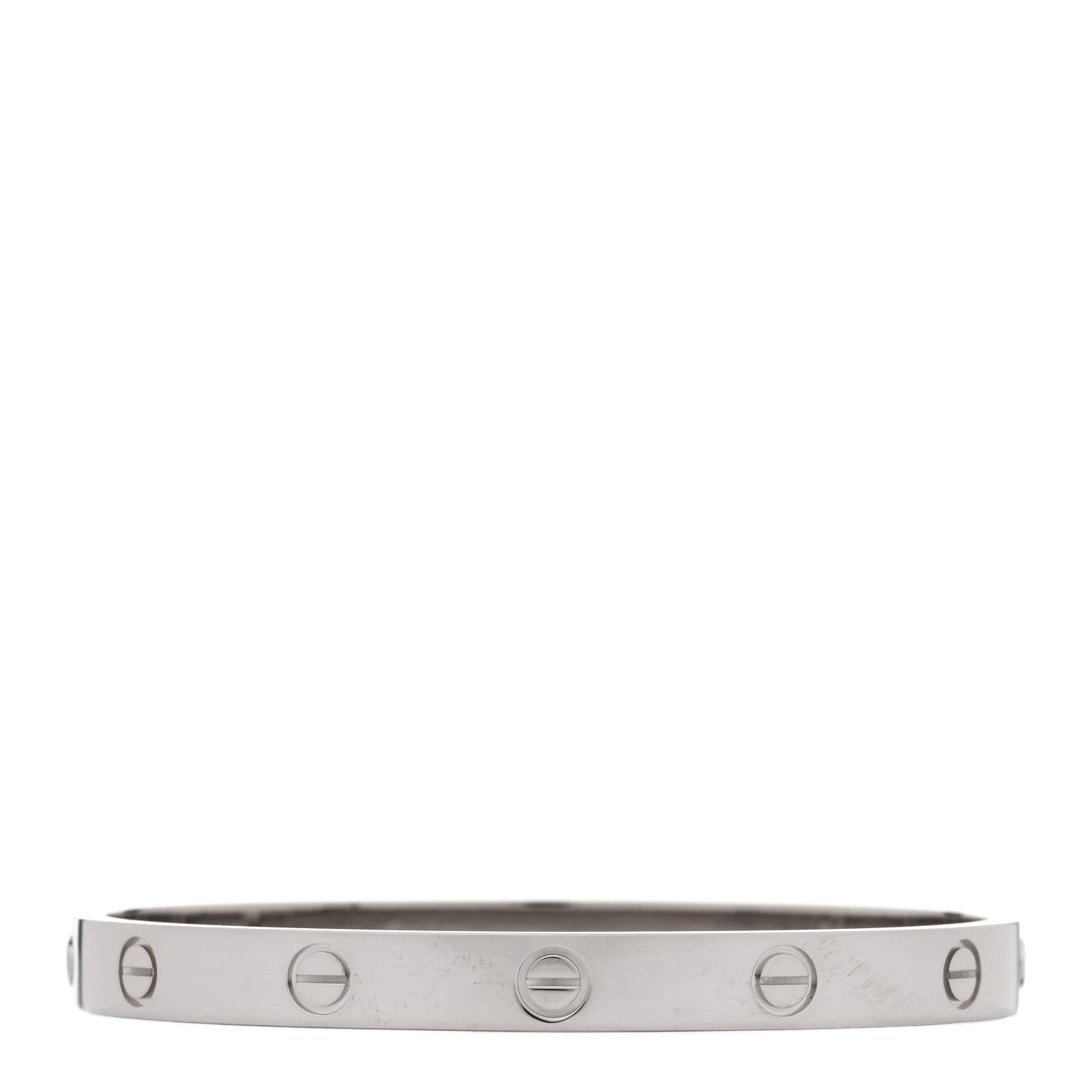 18K White Gold LOVE Bracelet 17