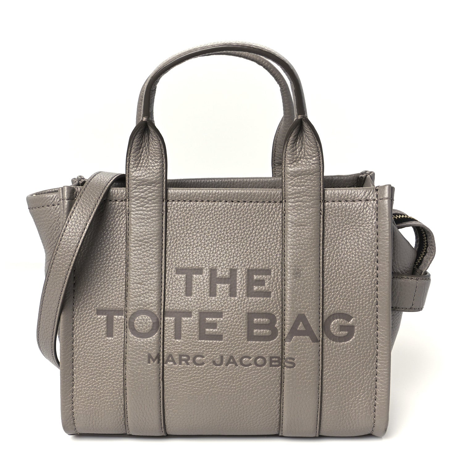 Grained Calfskin Small The Tote Bag Cement