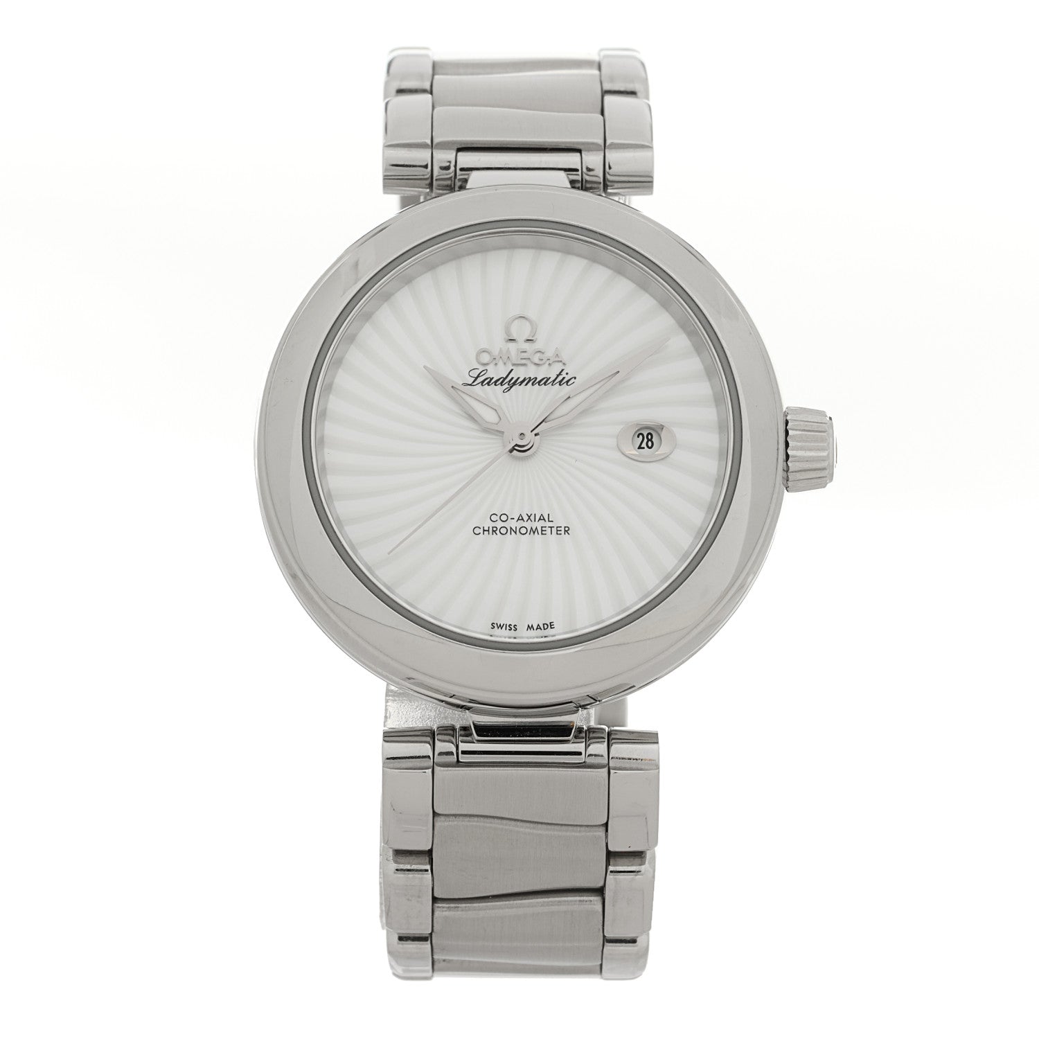 Stainless Steel Mother of Pearl 34mm De Ville Ladymatic Co-Axial Automatic Watch 425.30.34.20.05.001