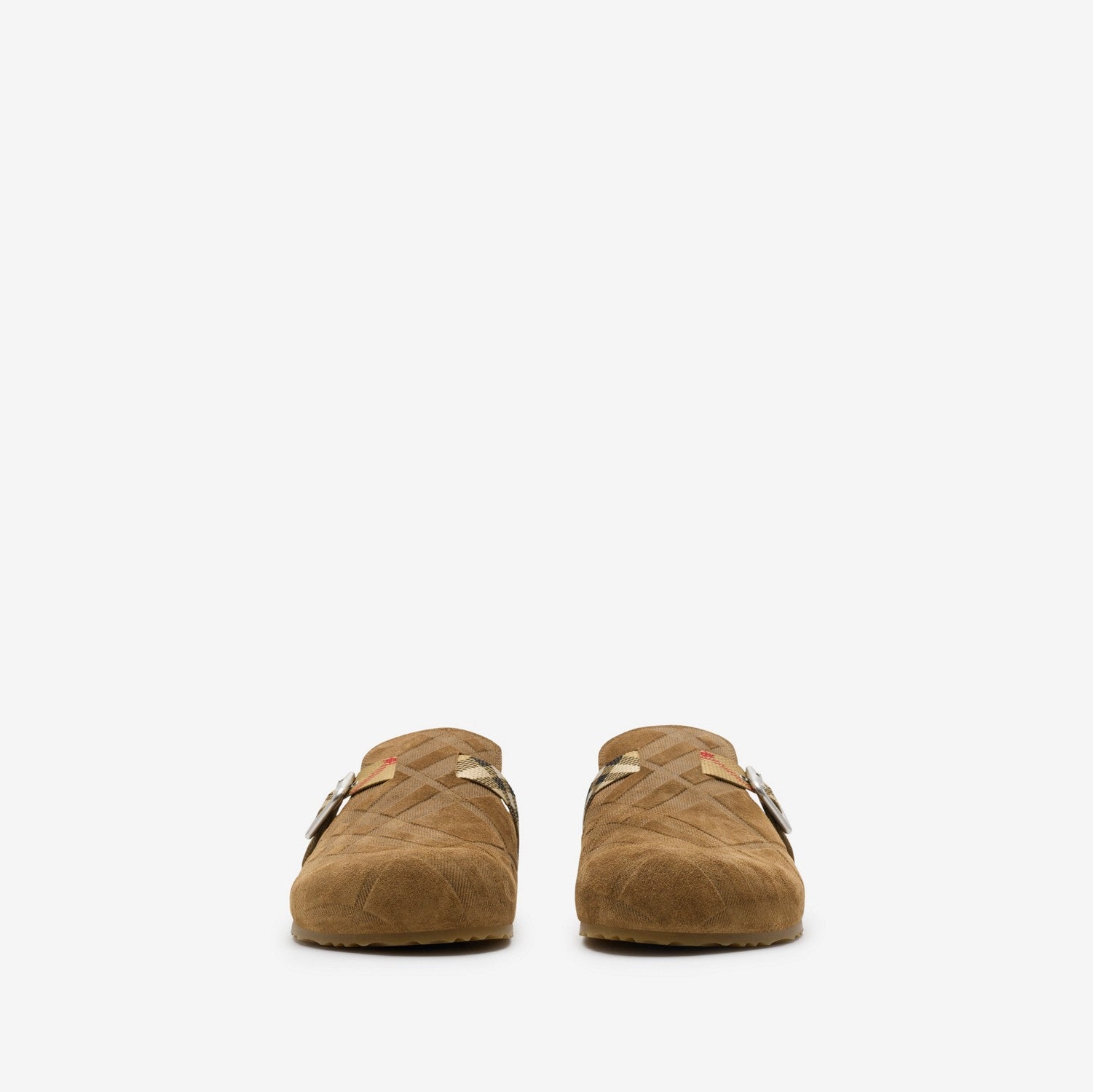 Check Suede Urchin Clogs