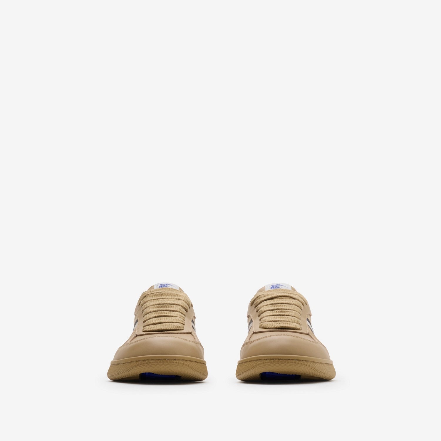 Leather and Check Terrace Sneakers