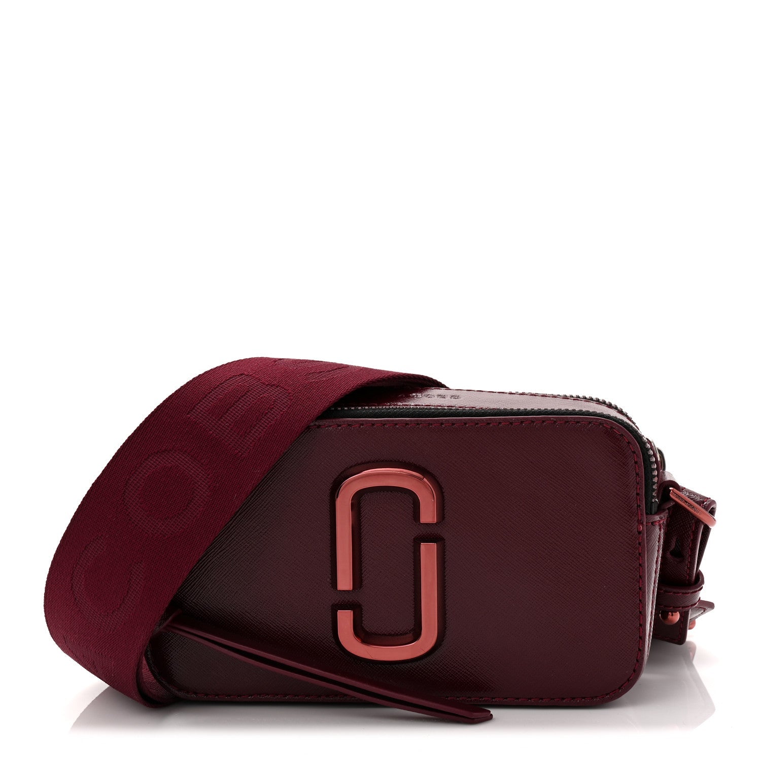 Saffiano Snapshot Camera Bag Burgundy