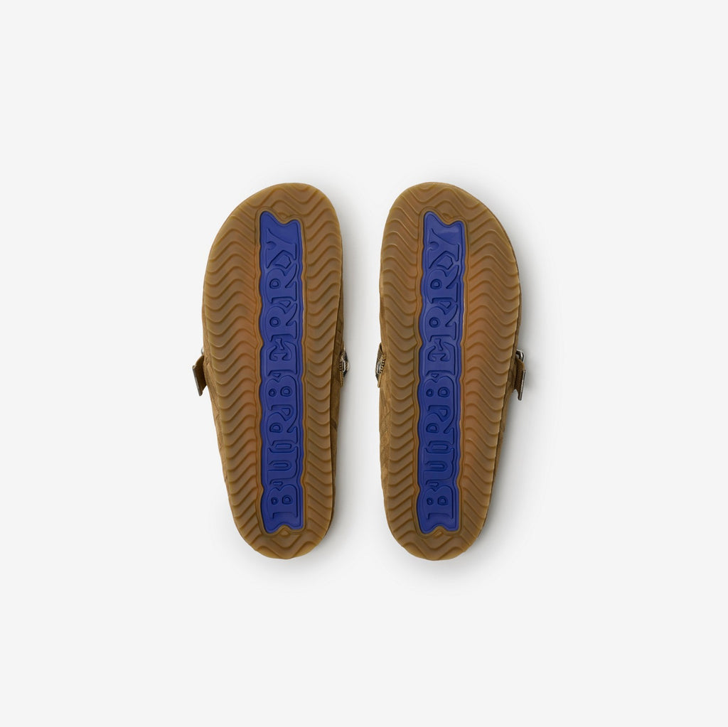 Check Suede Urchin Clogs