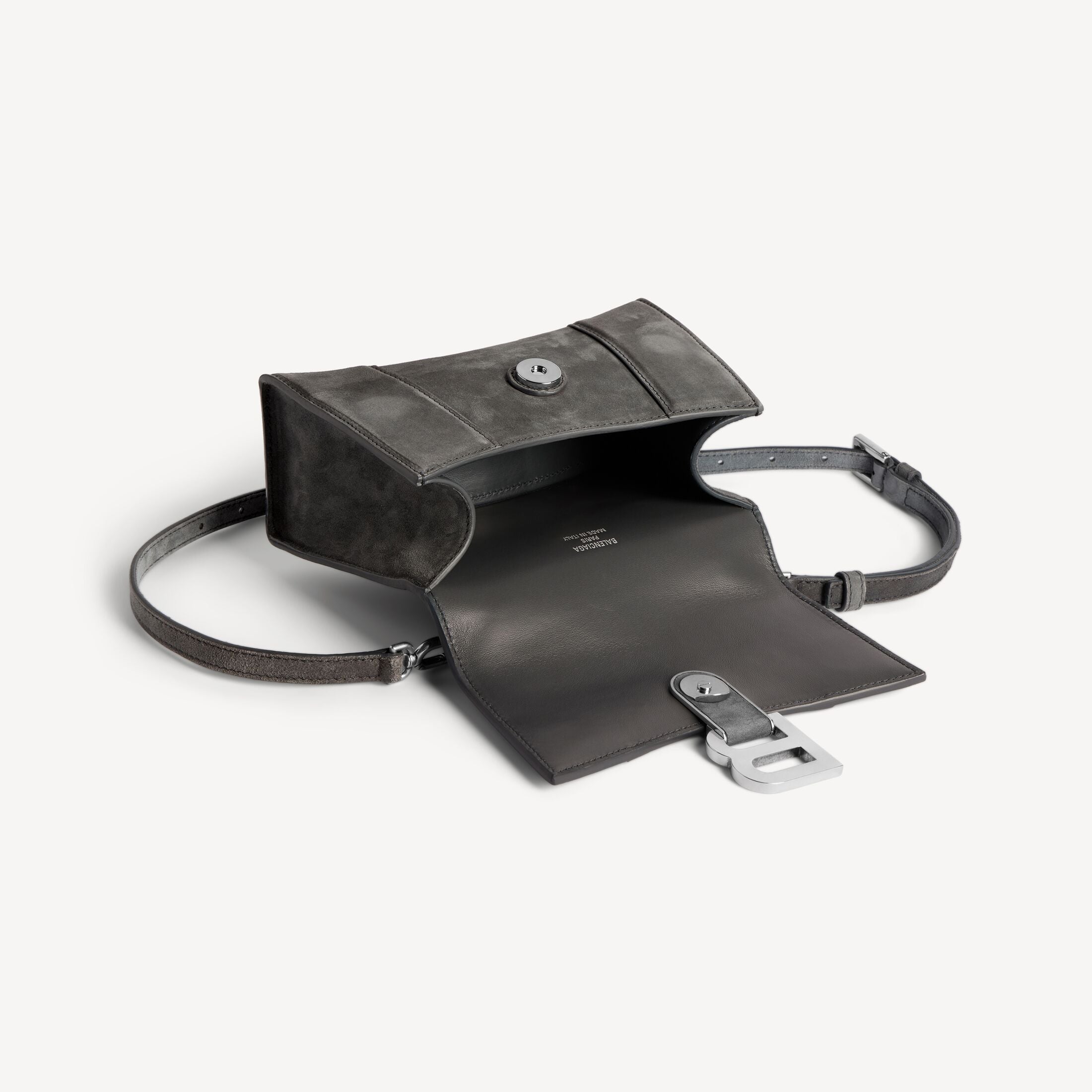 BALENCIAGA Women's Hourglass Handbag Xs in Storm Grey