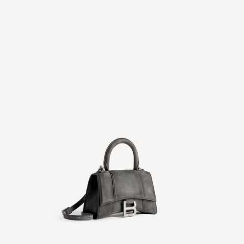 BALENCIAGA Women's Hourglass Handbag Xs in Storm Grey