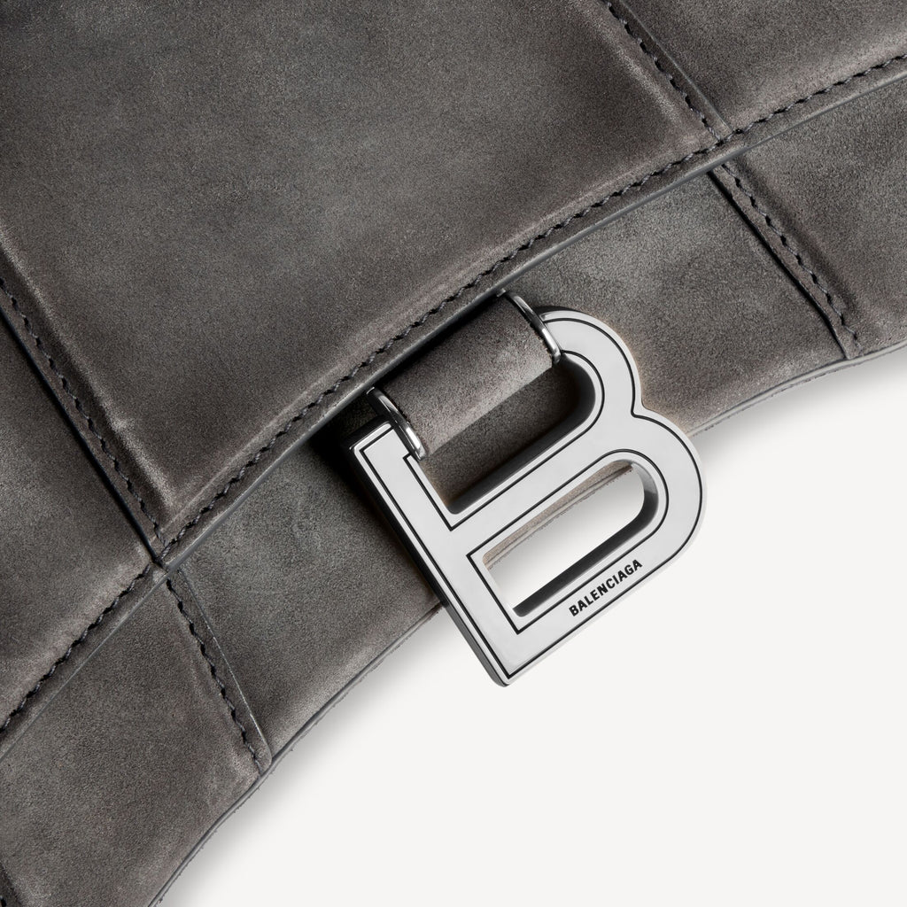 BALENCIAGA Women's Hourglass Handbag Xs in Storm Grey
