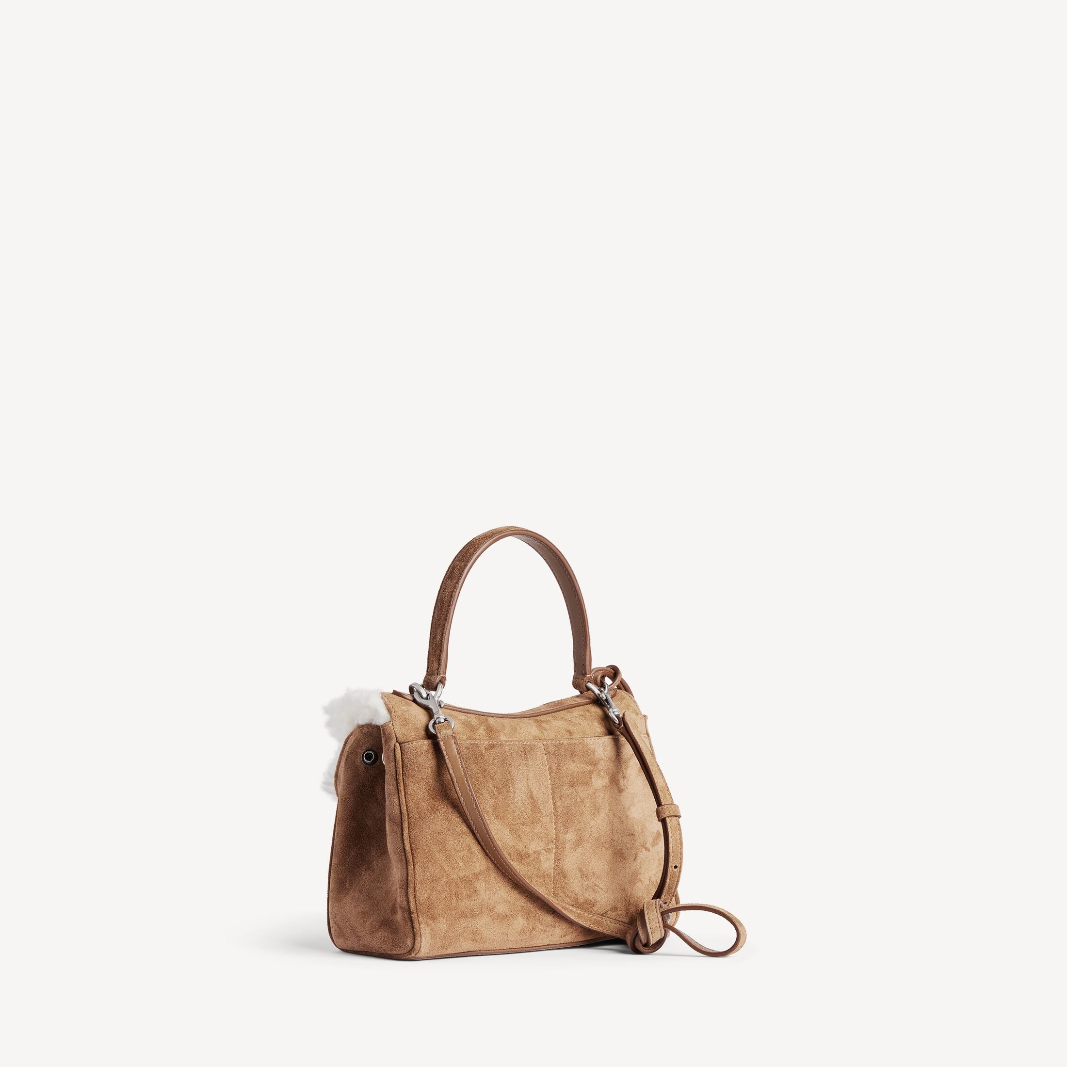 BALENCIAGA Women's Rodeo Handbag Mini in Noce/white