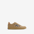Leather and Check Terrace Sneakers